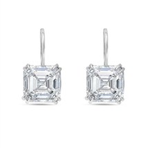 Diana M Jewels 8.10cts lab grown asscher cut drop earrings size One Size - €2.094,76 EUR