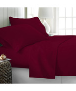 Comfy Sheets Egyptian Cotton 800-TC Full Sheets 4 Piece Set - BURGUNDY - $68.31