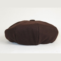 Mens Fashion Classic Flannel Wool Apple Cap Hat by Bruno Capelo ME901 Brown image 3
