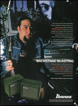Fear Factory Dino Cazares 1999 Ibanez Tone Blaster Series Guitar Amp ad print - £2.98 GBP