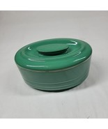 Vtg Westinghouse Oval Ceramic Refrigerator Dish Green 7&quot; Hall China USA - $13.94