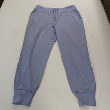 FILA Women’s Jogger Sweatpants Lavender Purple Drawstring Logo Size L (32×27) image 14