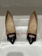 new roger vivier women’s Nude/Black Color block Pumps Heels 36.5 $980 - $375.21