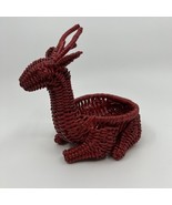 Vintage Deer or Reindeer Wicker Basket, Animal Planter, MCM-Excellent Co... - €10,35 EUR