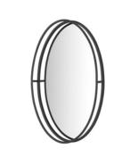 StyleWell Medium Oval Black Metal Classic Accent Mirror With Deep-Set Fr... - £118.66 GBP