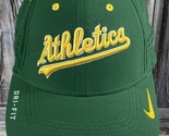 Nike Legacy Dri-Fit Oakland Athletics A&#39;s Green Fitted Baseball Hat - Me... - £19.02 GBP