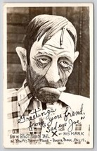 Knotts Berry Farm Buena Park CA Ghost Town Sad Eye Joe RPPC Postcard T23 - £6.15 GBP