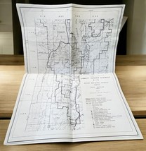 Vintage 1963 Map Emmett Idaho Ranger District D-6 Boise National Forest ... - £17.31 GBP