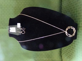 Paparazzi Necklace/Earring Set - Long (new) 11074 Millennial Minimalist ... - £6.47 GBP