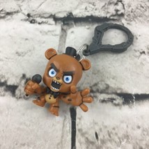 Five Nights At Freddy’s 2” Freddy Fazbear PVC Figure Backpack Clip Keychain  - £6.23 GBP