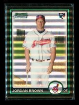 2010 Topps Bowman Chrome Rc Refractor Baseball Card BDP72 Jordan Brown Indians - £7.82 GBP