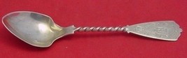 Coin by H&amp;S Sterling Silver Ice Cream Spoon Brite-Cut/Twist Handle 5 7/8&quot; - £68.88 GBP