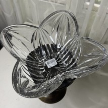 Vintage MIKASA Lead Crystal Satin Tulip Decorative 7&quot; Bowl Made in Germany T12 - £8.31 GBP