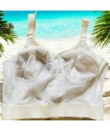 Vtg Lace Creamy White Boned Bustier/Corset Top-Size 40B Korea - $267.60 MXN