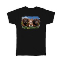 Dachshund With Cat : Gift T-Shirt Dog Photography Pet Funny Cute Puppy - £14.17 GBP