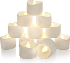Homemory Tea Lights With Timer, Built-In 6 Hours Timer,, 1/4&quot; (No Remote). - £33.17 GBP
