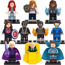 Doctor Strange MCU Illuminati Black Bolt Captain Marvel Wanda 10pcs Minifigures - £17.83 GBP