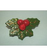 Nora Fleming Retired Mini Holly Leaves &amp; Berries Original nf Markings Ch... - $6,842.76 MXN