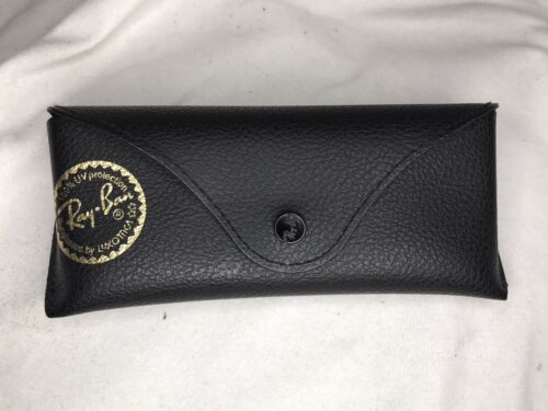 Primary image for Black Leather Ray-Ban’s aviator Sunglasses Case Excellent Condition