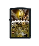Zippo Lighter - Steampunk Industrial Machinery Black Matte - 853224 - $41.51 CAD