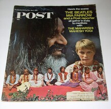 Maharishi Mahesh Yogi Saturday Evening Post Magazine 1968 The Beatles Ri... - $41.05 CAD