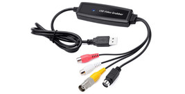 Premium Rca Bnc S-Video To Usb Recorder Adapter No Driver Installation Needed - £33.82 GBP