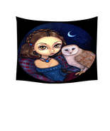 Night Sky Barn Owl Princess Tapestry - €26,21 EUR+