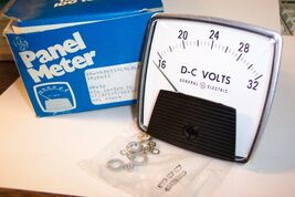 GE ..50-162011NLNL2LES GENERAL ELECTRIC 16-32 DC VOLTS  PANEL METER 3-1/... - $32.17