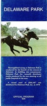 1979 - September 2nd - Delaware Park program in MINT Condition - £15.62 GBP