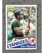 1985 O-Pee-Chee Rickey Henderson #115 1st Yankees Card - 90% Rarer Than ... - $358.13 MXN