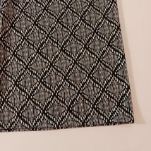 CATO Women's Black & White Elastic Waist Geometric Long Skirt Size 18/20W image 8
