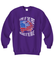 Independence Day Sweatshirt Land Of The Free, 4th July,Independence Day  - £20.67 GBP