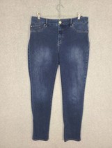 Chico&#39;s So Slimming Women&#39;s Jeans High Rise Dark Wash Size 1 8 - $14.97