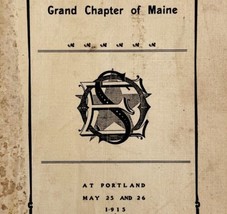 Order Of The Eastern Star 1915 Masonic WW1 Portland Maine Chapter Vol VI... - £54.14 GBP