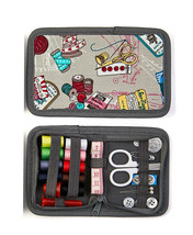 Sewing Notions Themed Cotton Print Sewing Kit - £5.46 GBP