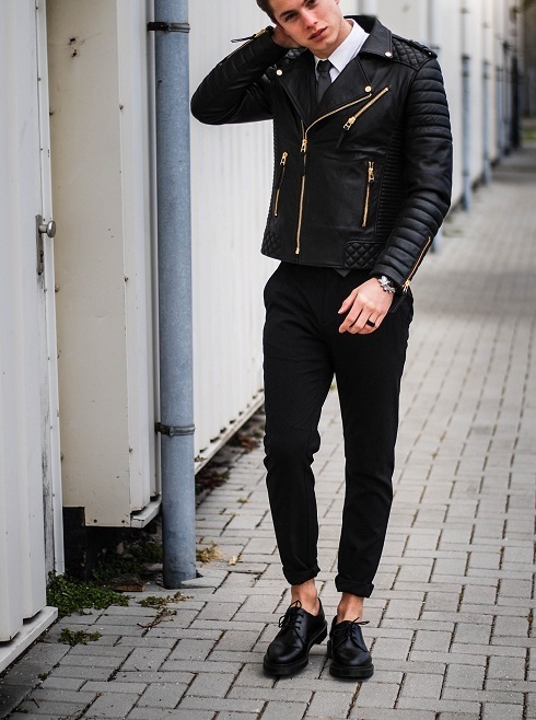 Leather Jacket Outfits Mens 2019 New Handmade Men's Fashion Trend