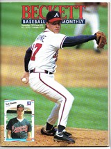 VINTAGE 1992 Beckett Baseball Card Magazine #92 Tom Glavine Braves - £7.75 GBP