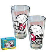 The Family Guy Stewie and Phrases Two Pack Illustrated Pint Set, NEW UNUSED - £12.08 GBP