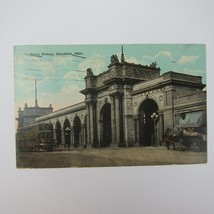 Postcard Union Station Columbus Ohio Color Antique 1919 - £7.86 GBP