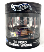 Hot Wheels Purple 49 Ford Station Wagon Oil Can Designer&#39;s Choice Woody - £15.67 GBP