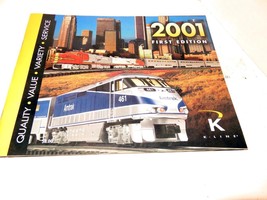 K-LINE TRAINS- 2001 FIRST EDITION CATALOG- GOOD- W15 - $44.28 MXN