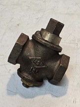 McDonald 150 3-Way Brass Valve 1 in FNPT Ports | Quarter Turn | 1-3/4 in... - $34.99