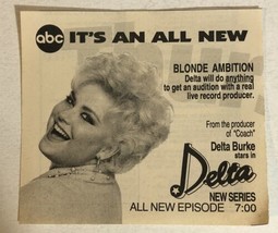 Delta Vintage Tv Guide Print Ad Delta Burke Tpa28 - £4.46 GBP