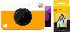 Zink Kodak PRINTOMATIC Digital Instant Print Camera (Yellow) with Kodak 2ʺx3ʺ - £89.30 GBP