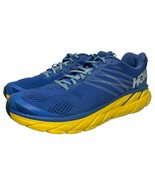 Hoka One One Running Shoes Mens 12 Nebulas Blue Yellow Clifton 6 Athletic - $94.76 CAD