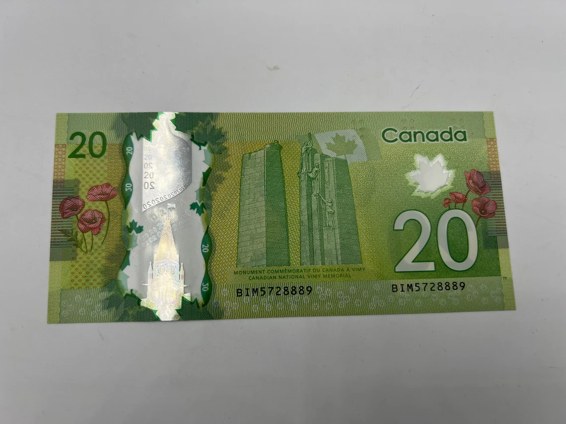 Banknote - 2012 Canada 20 Twenty Dollar Polymer with lucky serial number... - £54.91 GBP