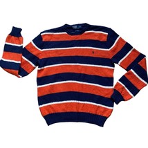 Polo Ralph Lauren Vintage Pony Logo Horizontal Stripe Long Sleeve Sweate... - £35.55 GBP