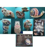 Royal Crown Derby Paperweights Seal, Snail, Chipmunk, Monkeys, Pick 1 - $3,625.35 MXN