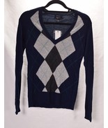 Aqua Cashmere Womens V-Neck Sweater Navy XS NWT - £77.77 GBP