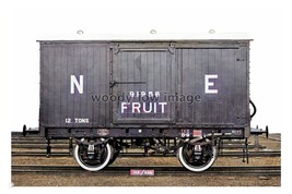 ptc8228 - 12 Tons Van, NE 91956 Fruit Railway Carriage - print 6x4 - $2.80